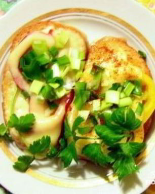 Бутерброды с болгарским перцем