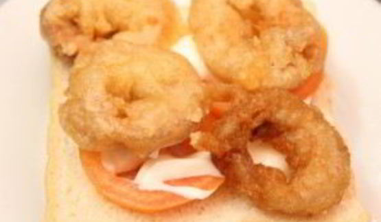 бутерброды с кальмарами