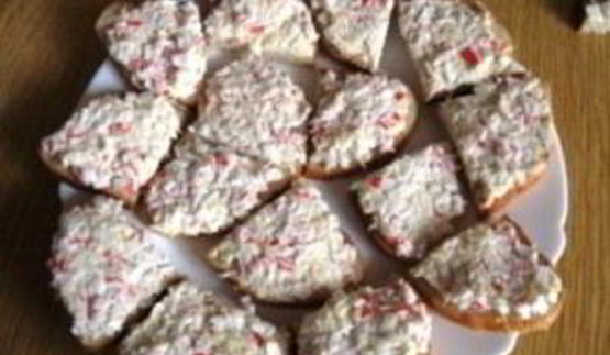 бутерброды с крабовыми палочками