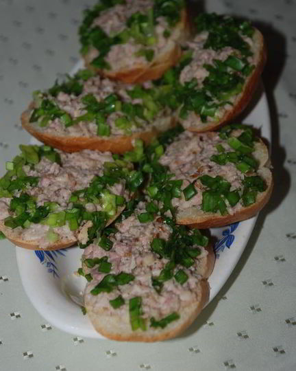 Рецепт бутербродов с печенью трески