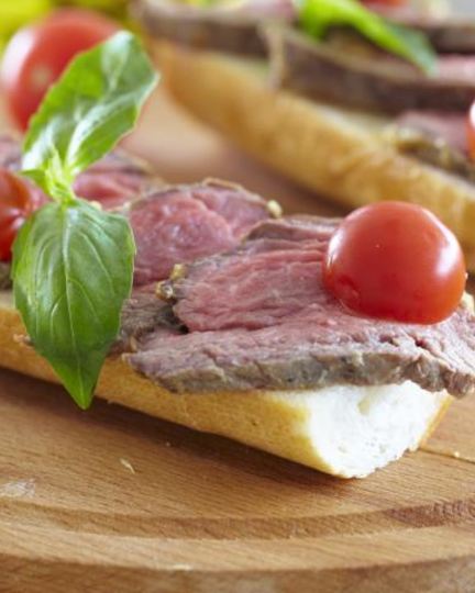 Рецепт бутербродов с ростбифом