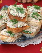 Бутерброды с сардинами и плавленым сыром