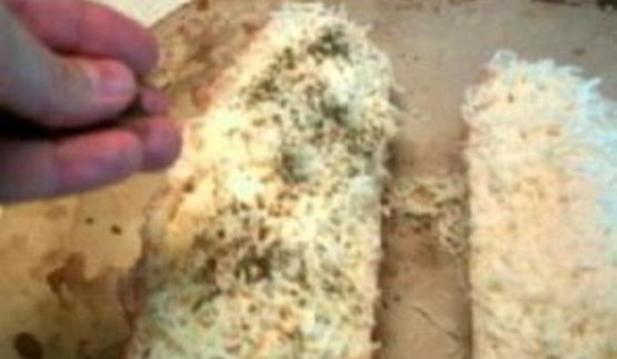 чесночно-сырный бутерброд