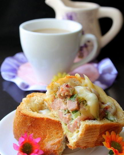 Рецепт горячих бутербродов к завтраку