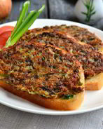 Горячие бутерброды с картофелем и грибами