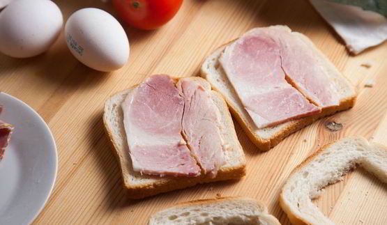 горячие бутерброды с окороком