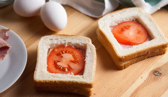 горячие бутерброды с окороком