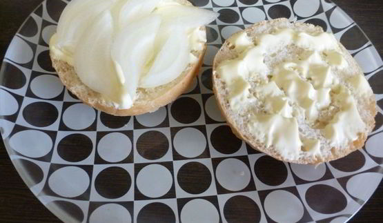 горячий бутерброд с шампиньонами