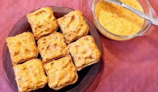 сухарики бутербродные с грибной икрой