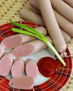 Домашние сосиски из свинины