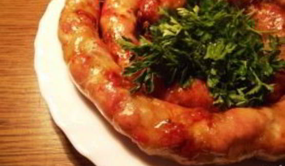 домашняя колбаса из индейки в кишке