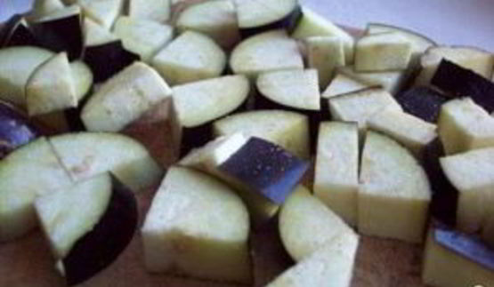 фасоль с баклажанами