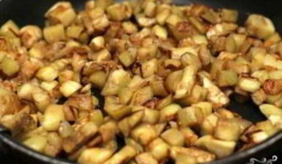 фасоль с баклажанами