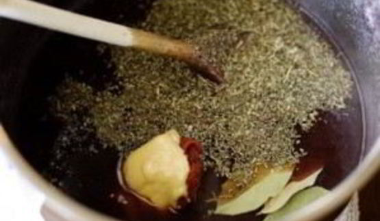 говядина, маринованная в вине