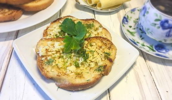 гренки с сыром