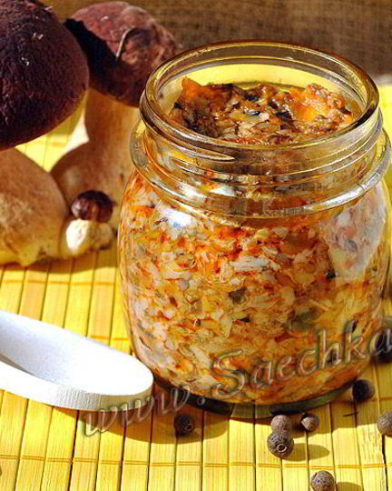 Рецепт грибной икры