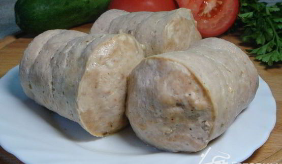 куриная колбаса в кружке