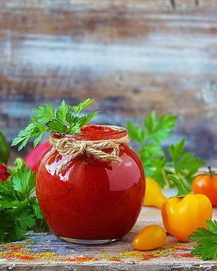 Лютеница из жареного перца