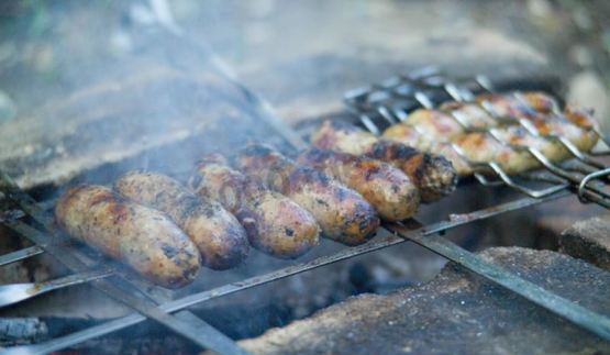 маринованные купаты куриные на костре