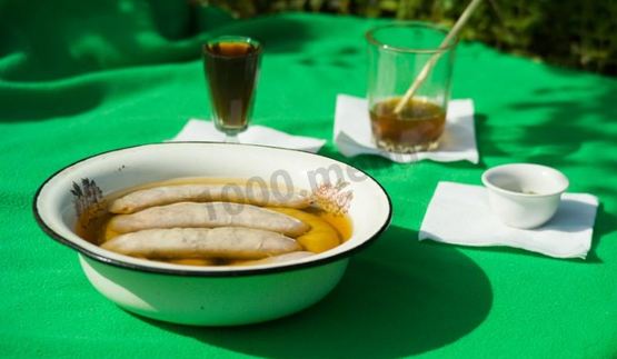 маринованные купаты куриные на костре