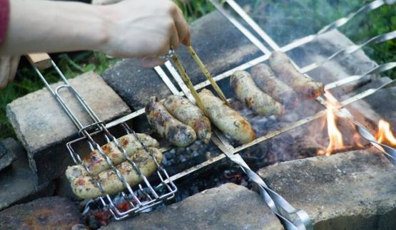 маринованные купаты куриные на костре