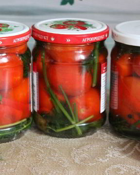 Маринованные помидоры со сладким перцем