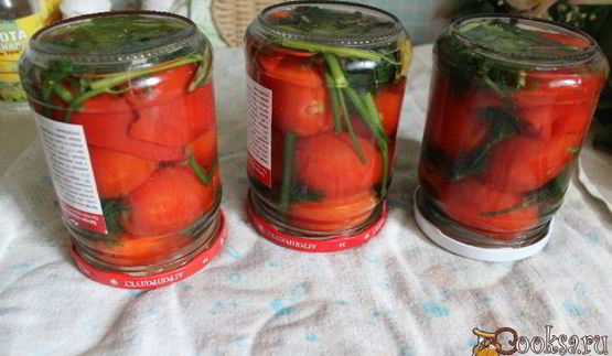 маринованные помидоры со сладким перцем