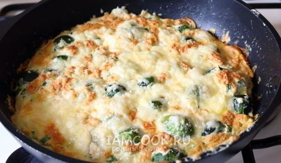 белковый омлет в духовке