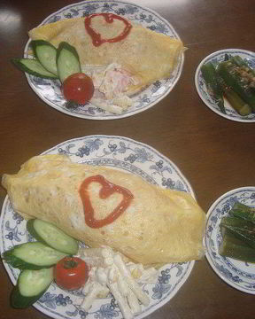 Фаршированный омлет Омрайс