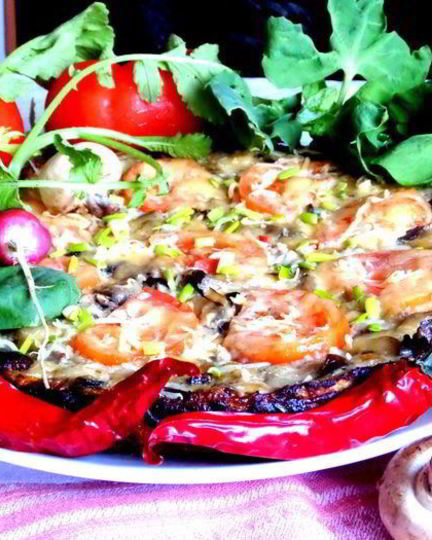 Рецепт фриттаты из баклажанов с грибами