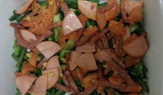 фриттата из замороженных овощей