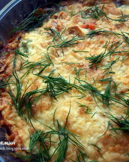 Рецепт фриттаты с форелью, картофелем и творожным сыром