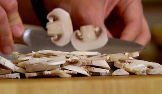 фриттата с грибами и шпинатом