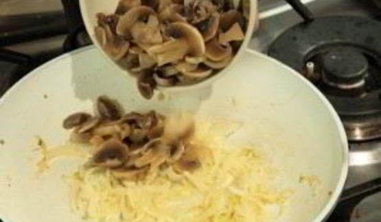 фриттата с грибами