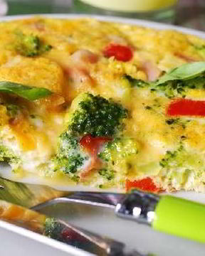 Фриттата с лапшой