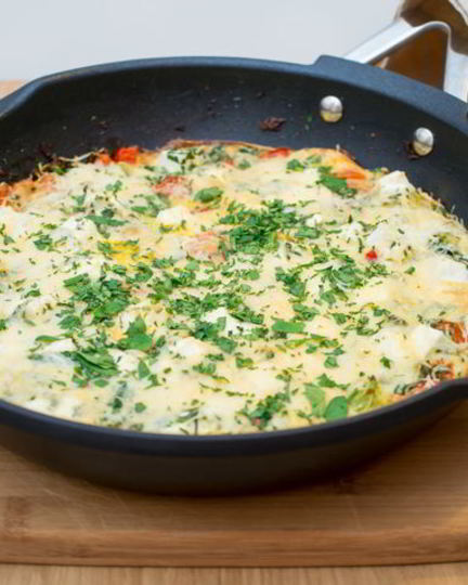 Рецепт фриттаты с овощами и сыром