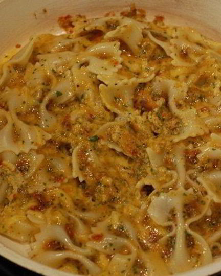 Рецепт фриттаты с пастой и красным песто