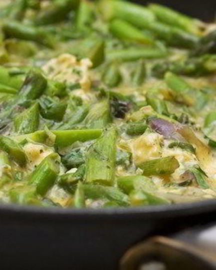 Рецепт фриттаты со спаржей и грюйером