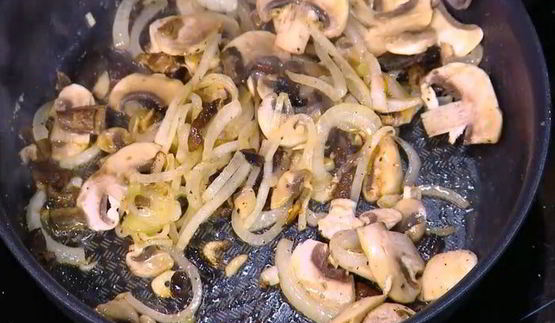 грибная фриттата со сливочным сыром