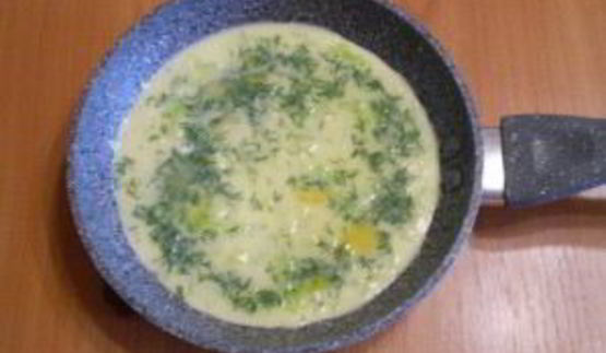 капустный омлет