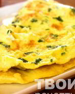 Классический омлет с ветчиной