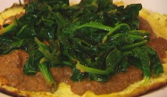 мексиканский омлет с фасолью