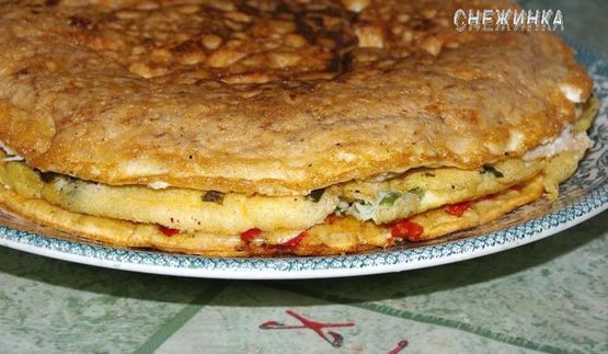 многоцветный омлет по мотивам испании