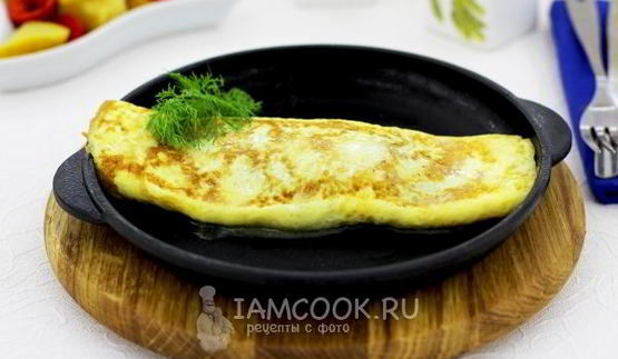 омлет, фаршированный грибами по госту