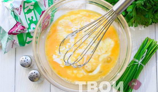омлет на кефире