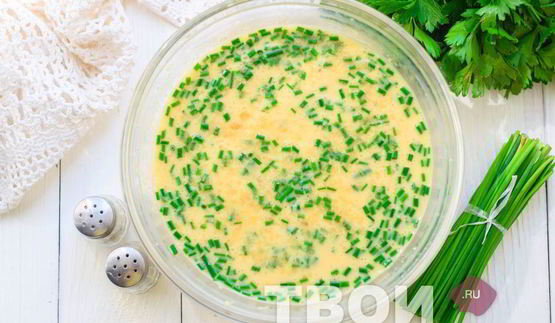 омлет на кефире