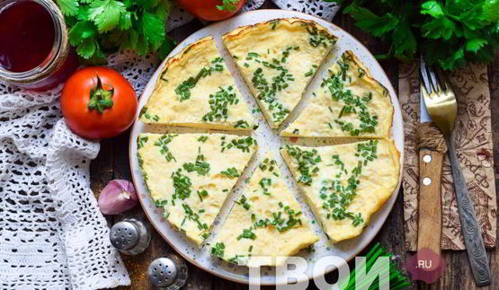 омлет на кефире