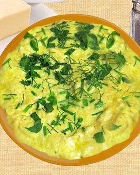 Омлет на пару с творогом