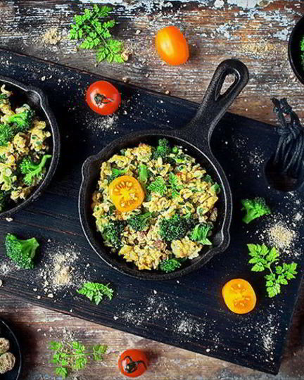 Рецепт омлета с брокколи и шнитт-луком