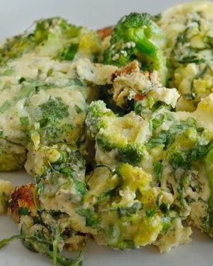 Рецепт омлета с брокколи в духовке